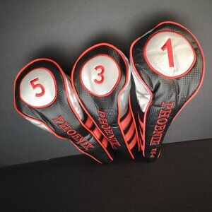 Phoenix Ti6-4 Lynx Lightweight Red, Black, & Silver Golf Head Covers - 1, 3, & 5